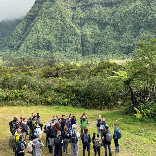 Les équipes de l'OFB ont profité d'animations et de temps d'échanges organiséspar leParc national de La Réunion