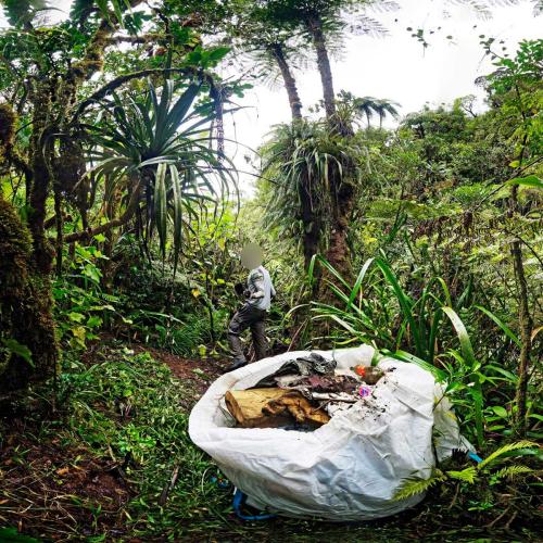 Découverte d'un camp à Bras des Lianes