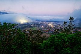 Vue sur La Plaine-des-Palmistes lors d'une balade à Piton de Songes 