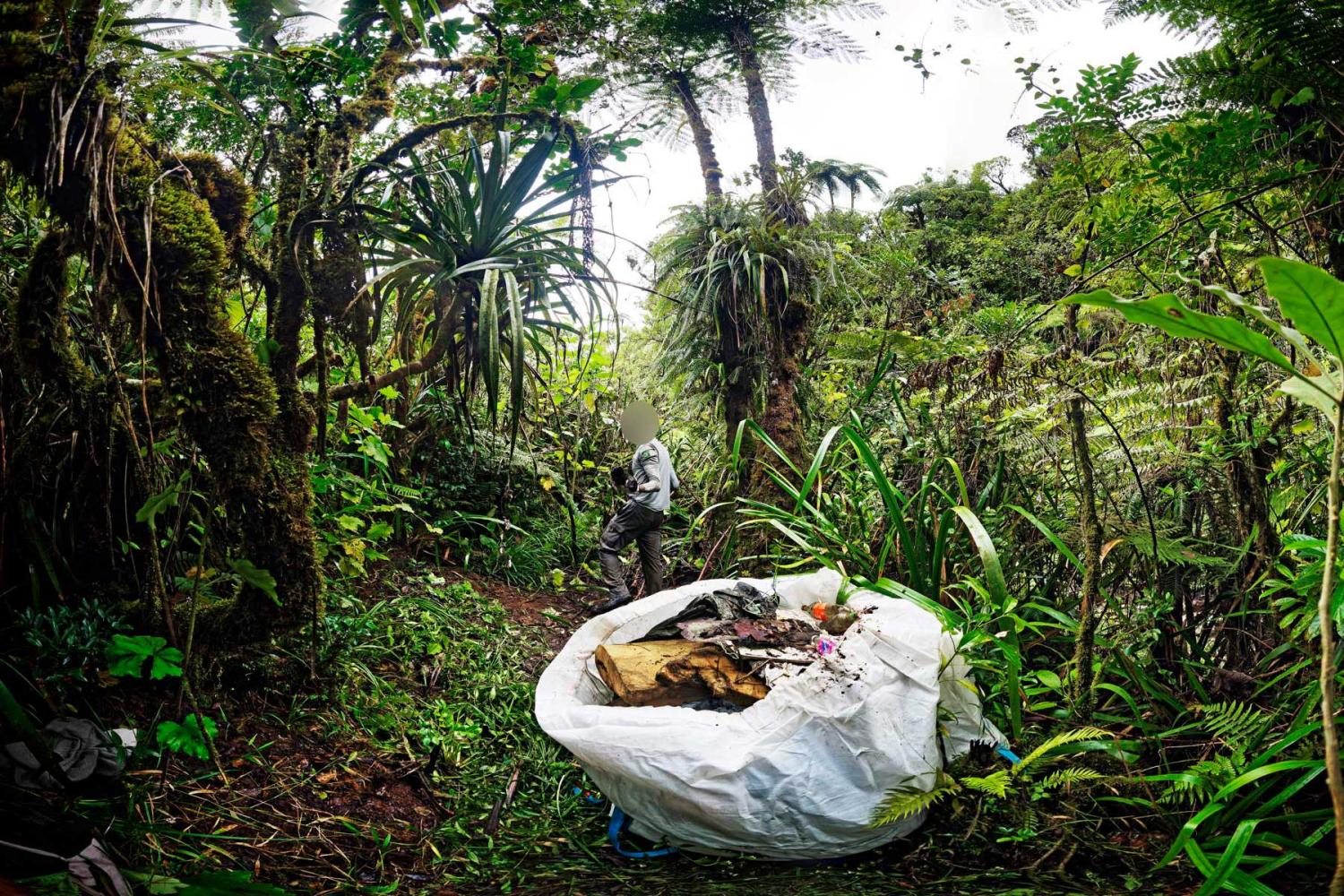 Découverte d'un camp à Bras des Lianes